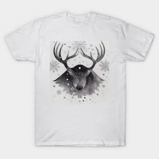 Reindeer in Snowy Winter T-Shirt